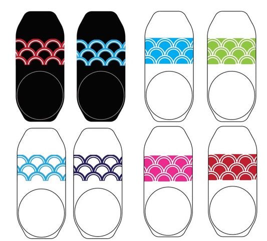 Wednesday-WAYWO? Wave pattern ankle socks!