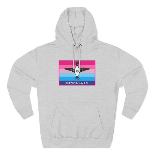 Minnesota Pride Hoodie — Three-Panel Retro Flag Design