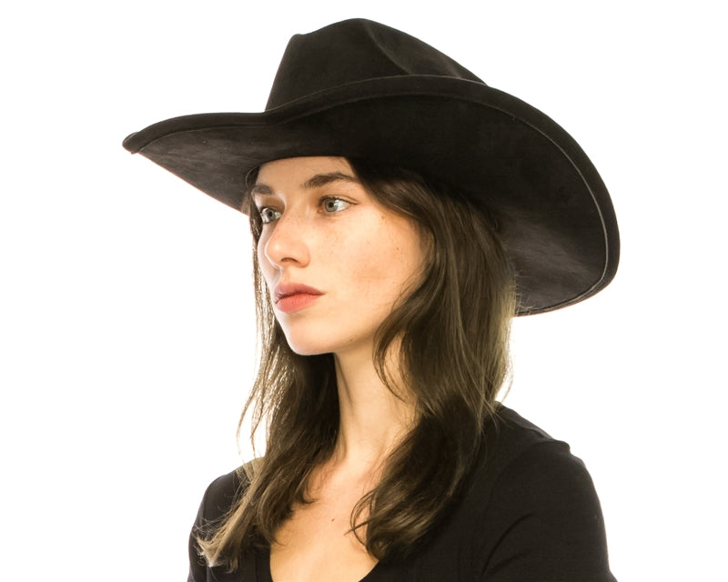Vegan Suede Cowboy Hat