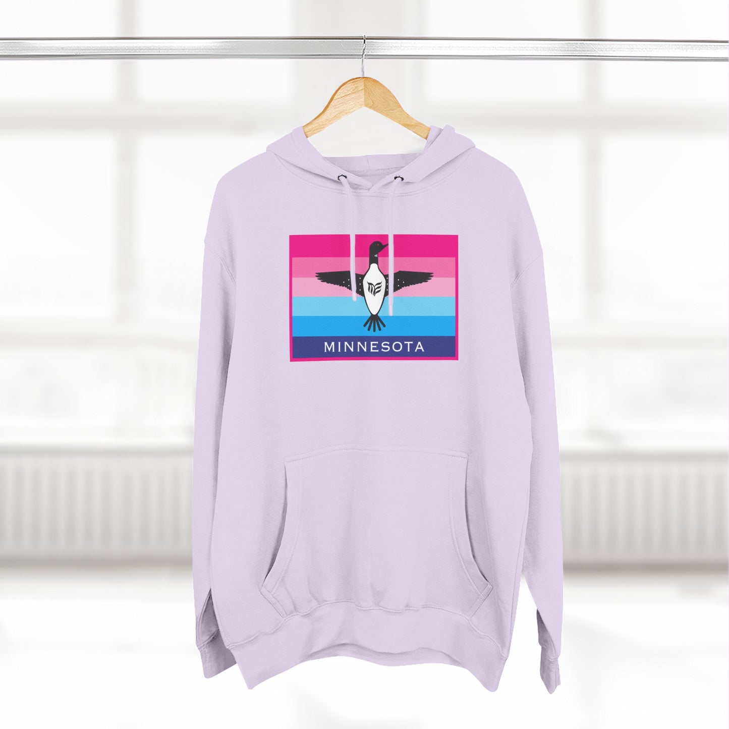 Minnesota Pride Hoodie — Three-Panel Retro Flag Design
