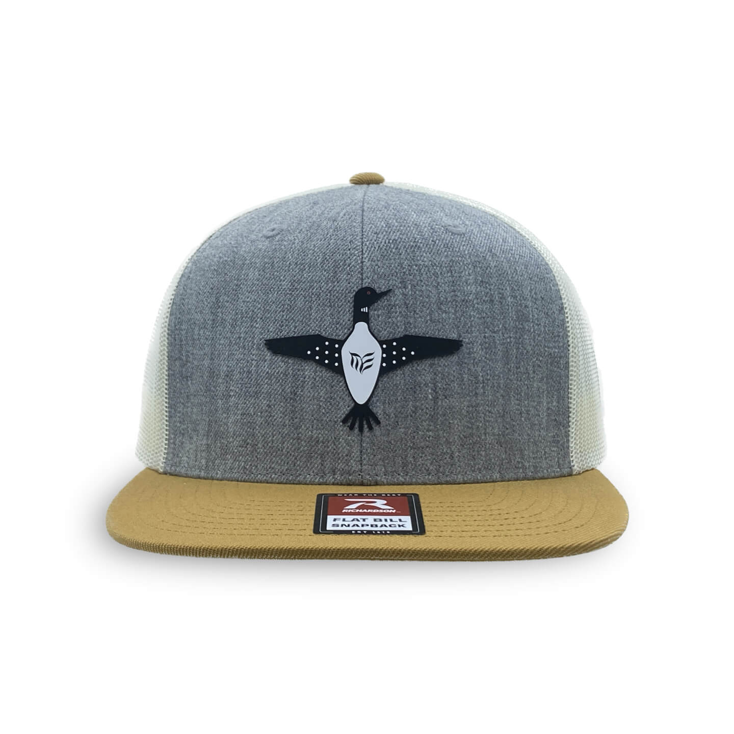 Richardson 511-Flat Bill Hat with a Minnesota Loon Patch