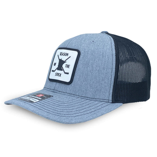 Minnesota Hockey patch on Heather Gray Trucker hat
