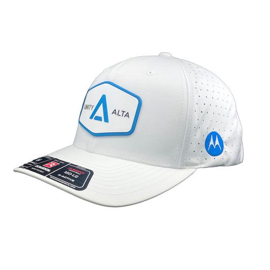 3-4 weeks production 12pc Avigilon Blue outline Performance Hat-12 pcs