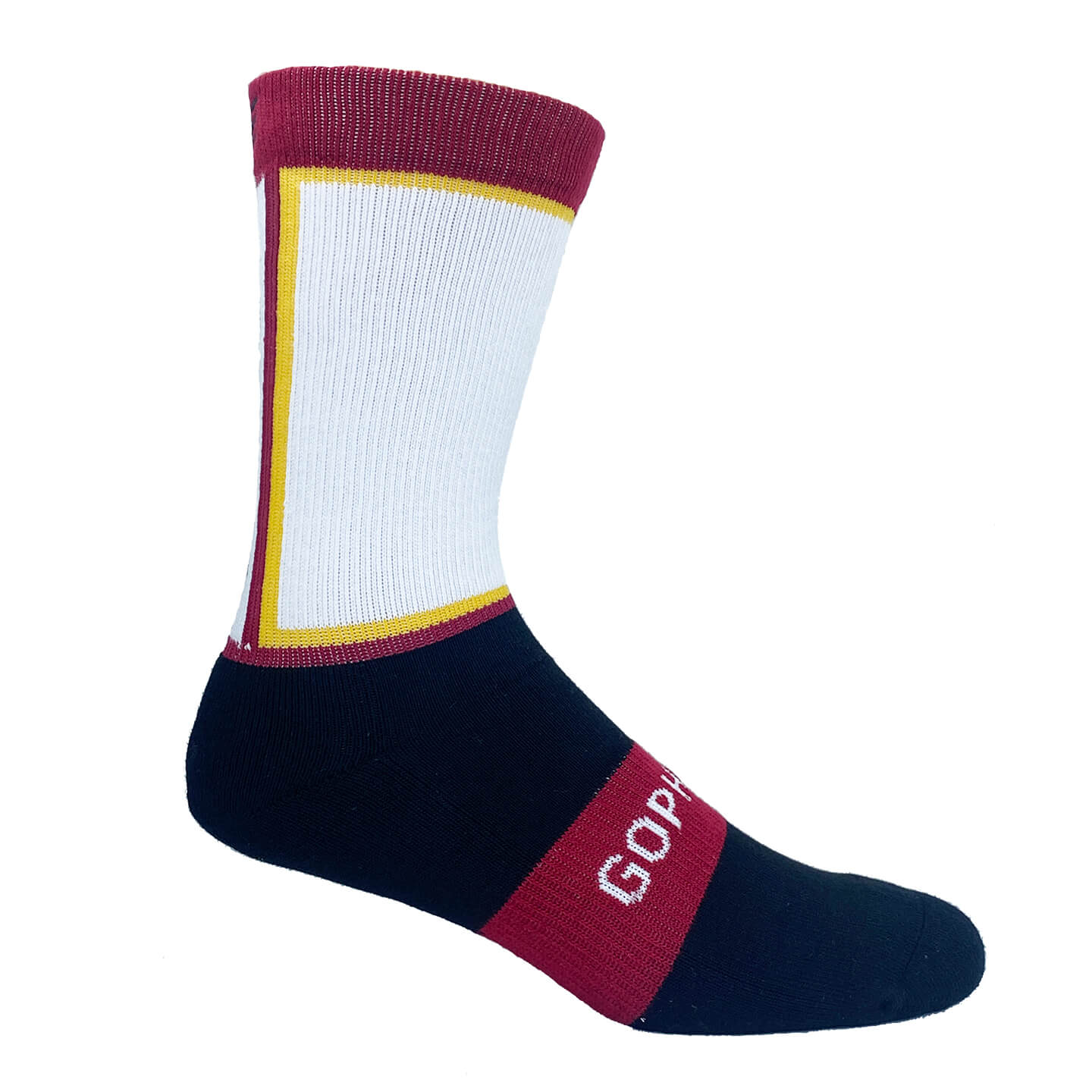 Minnesota Crew Socks in Maroon and Gold