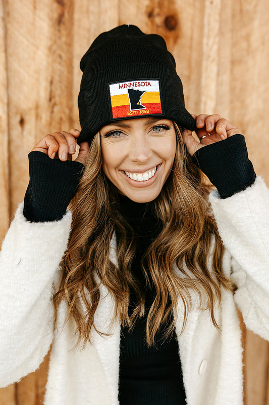 Minnesota Cuffed Beanie with Minnesota Flag Gopher Patch