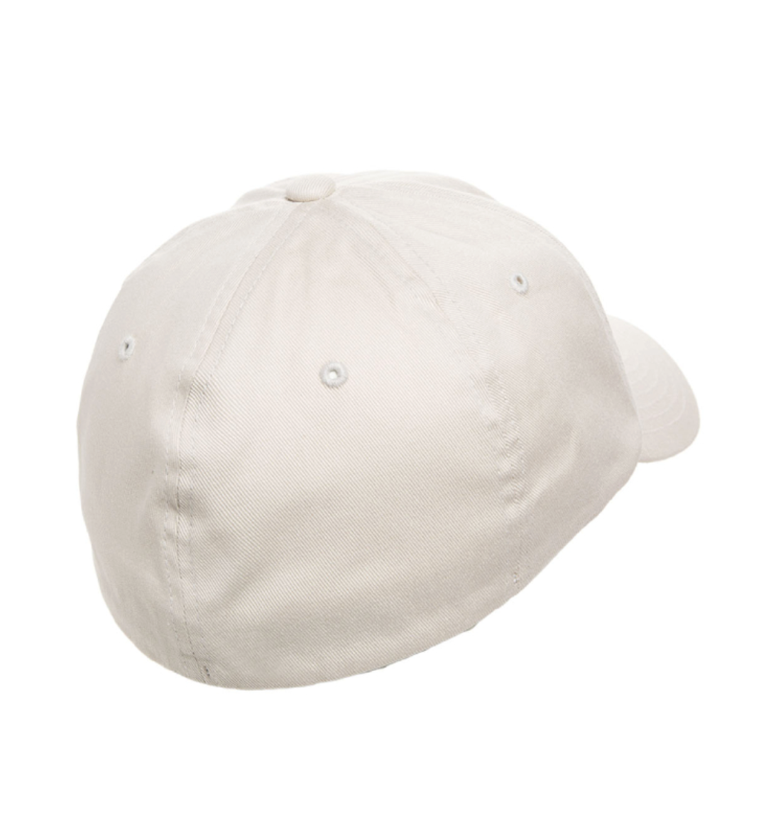 Stone unstructured dad hat with Minnesota Orange sunset flag patch