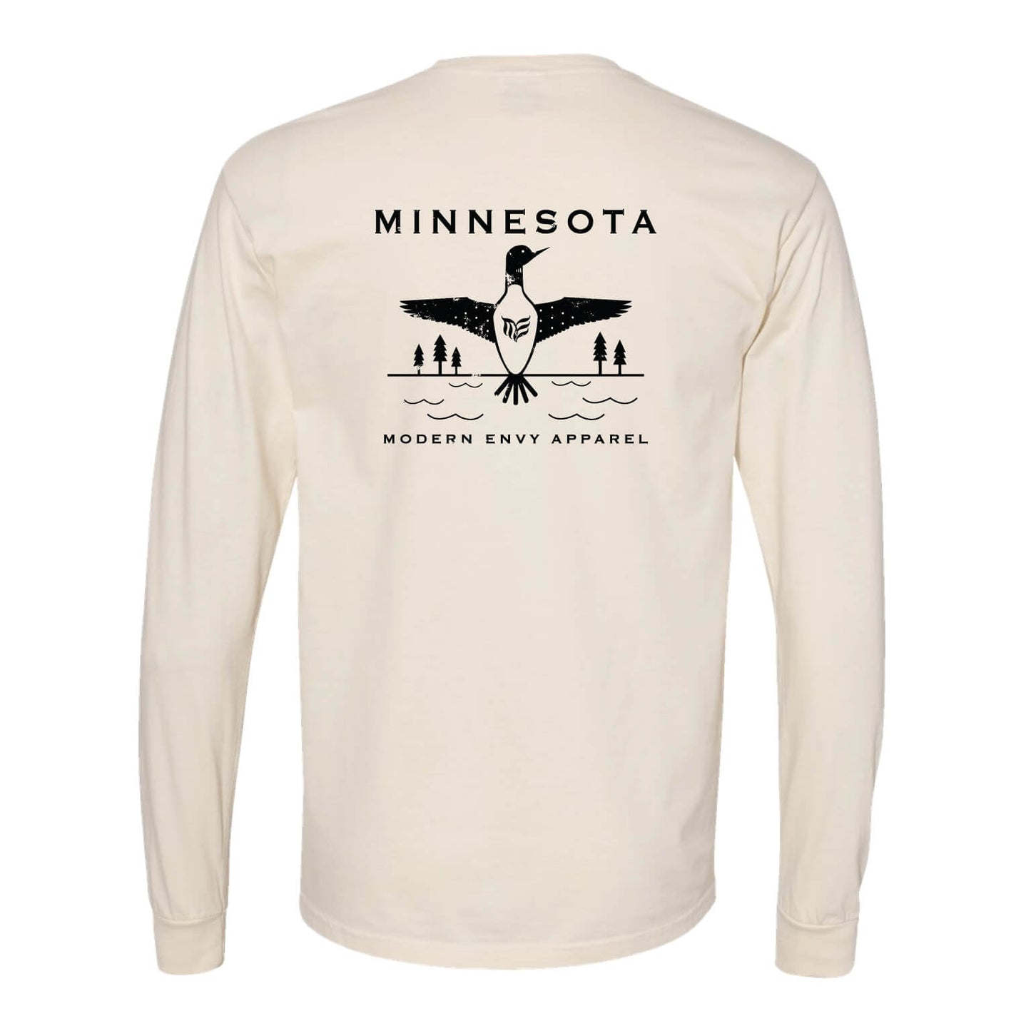 Vintage Loon Black Long Sleeve Comfort Color LS Ivory Tee