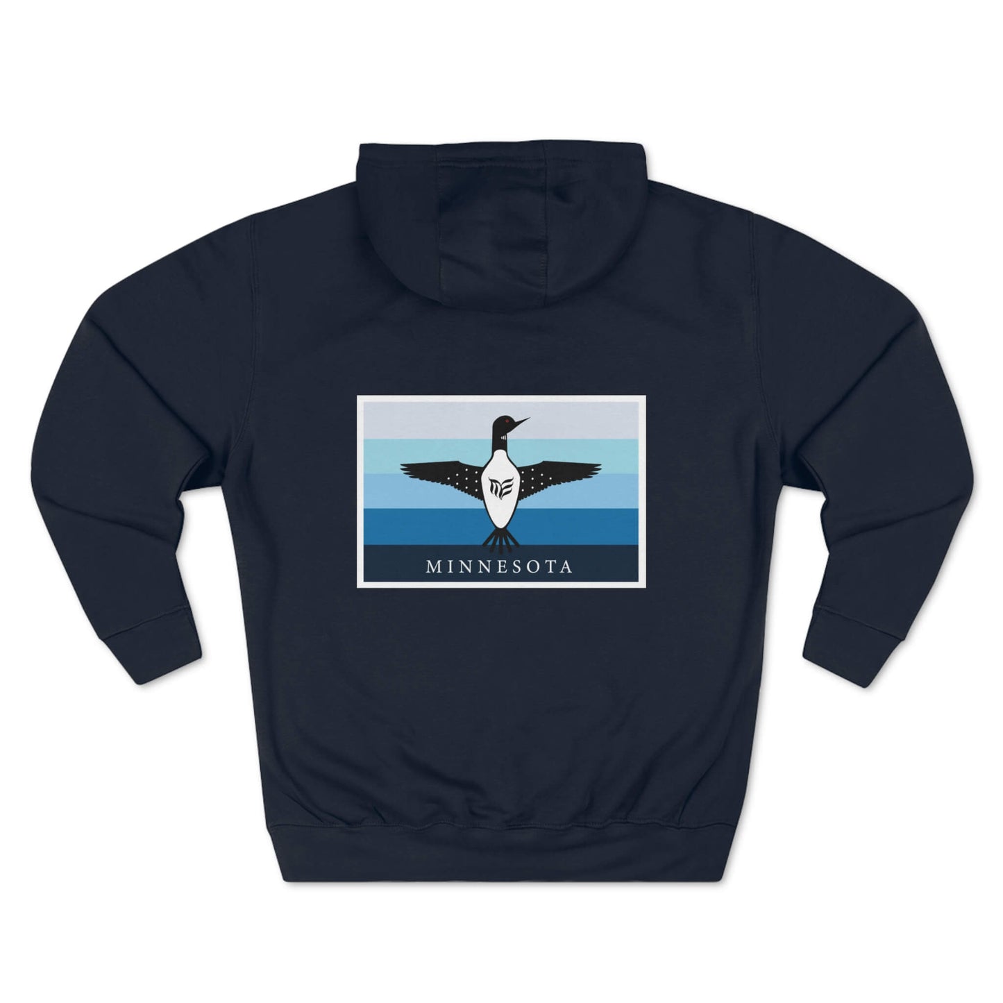 Modern Envy Loon Navy hoodie back view