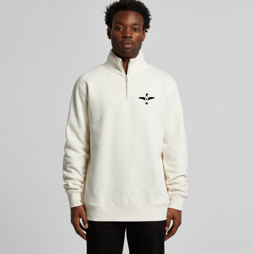 Minnesota Loon Men's Quarter Zip Hoodie-Sweater