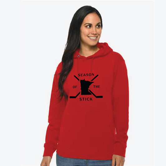 Season of the Stick Graphic Red Hoodie