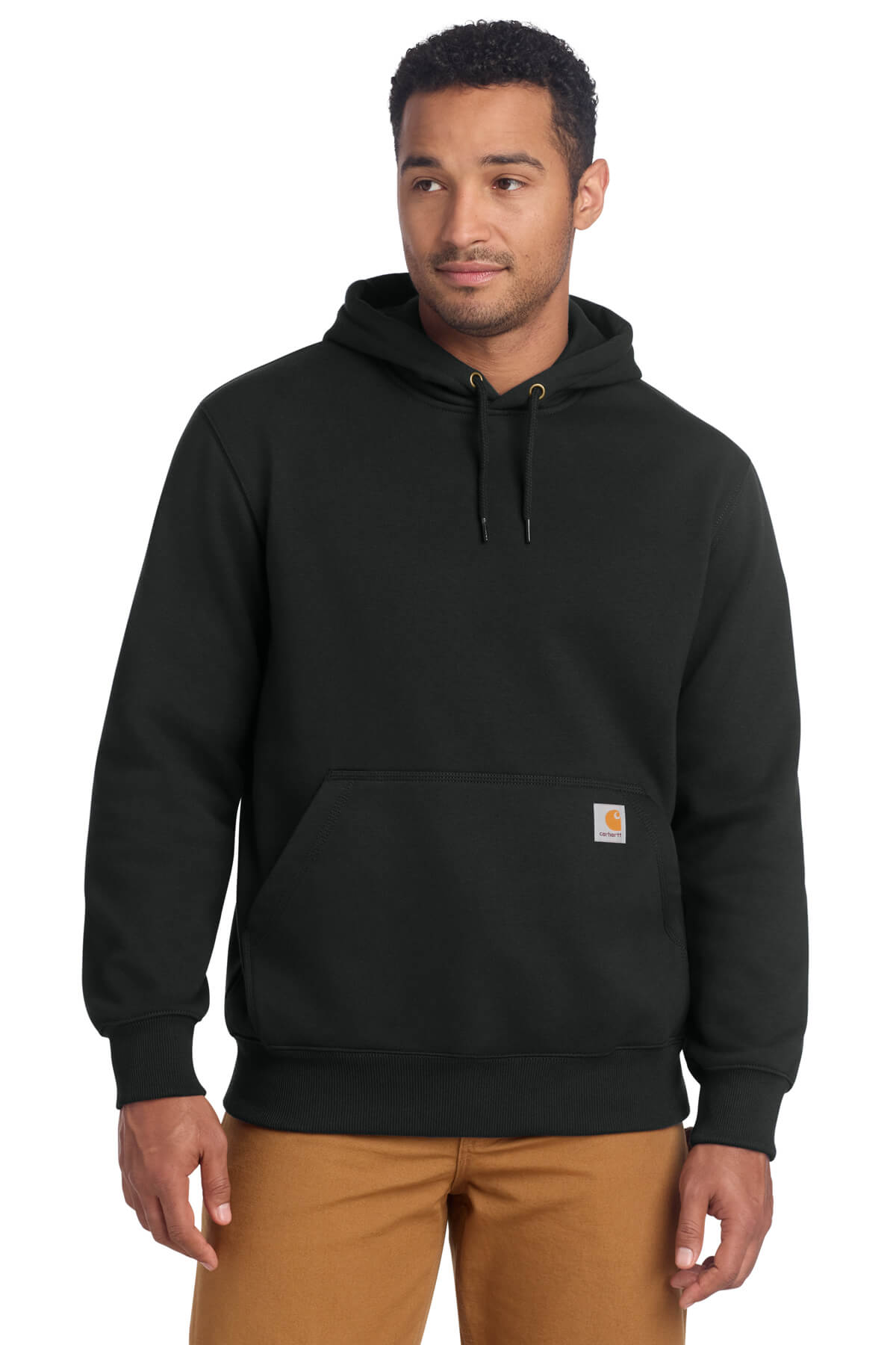 Carhartt® Rain Defender® Paxton Heavyweight Hooded Sweatshirt with Valley Electrical Tackle Twill front