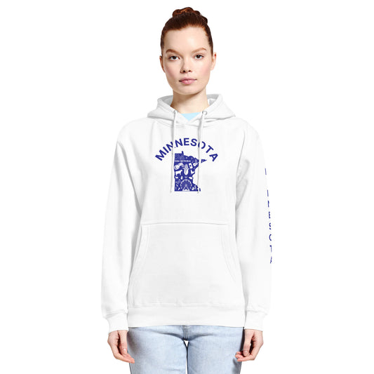 Minnesota Blue Edition White Unisex premium mid-weight hoodie