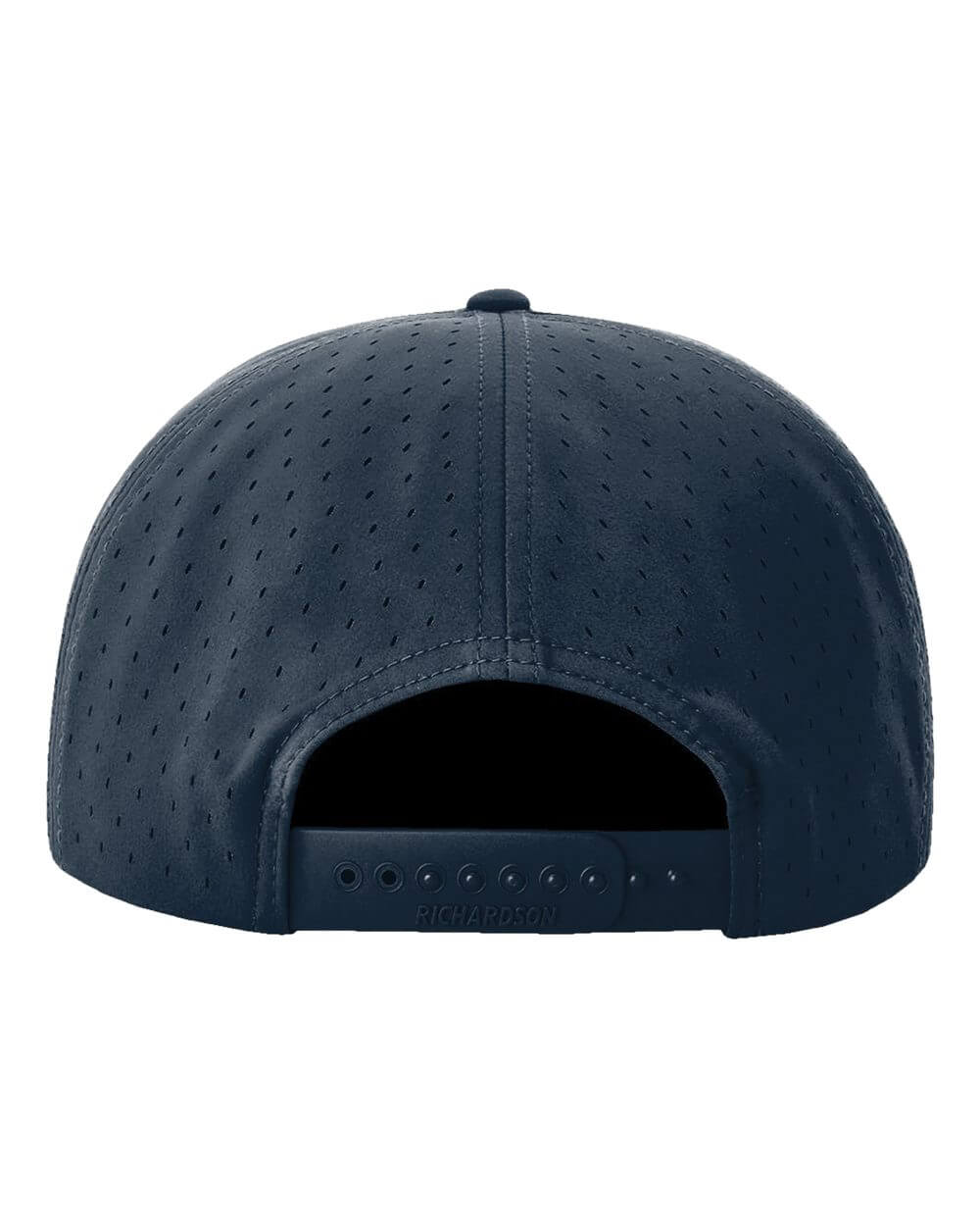 MSP Navy Performance 7 Panel Hat featuring the Never Stop Exploring Silicone Patch