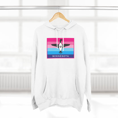 Minnesota Pride Hoodie — Three-Panel Retro Flag Design