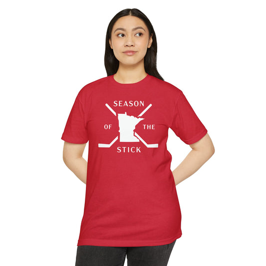 Minnesota Hockey 'Season of the Stick' Unisex T-shirt, Hockey Fan Tee, Sports Gift, Team Apparel, Winter Apparel