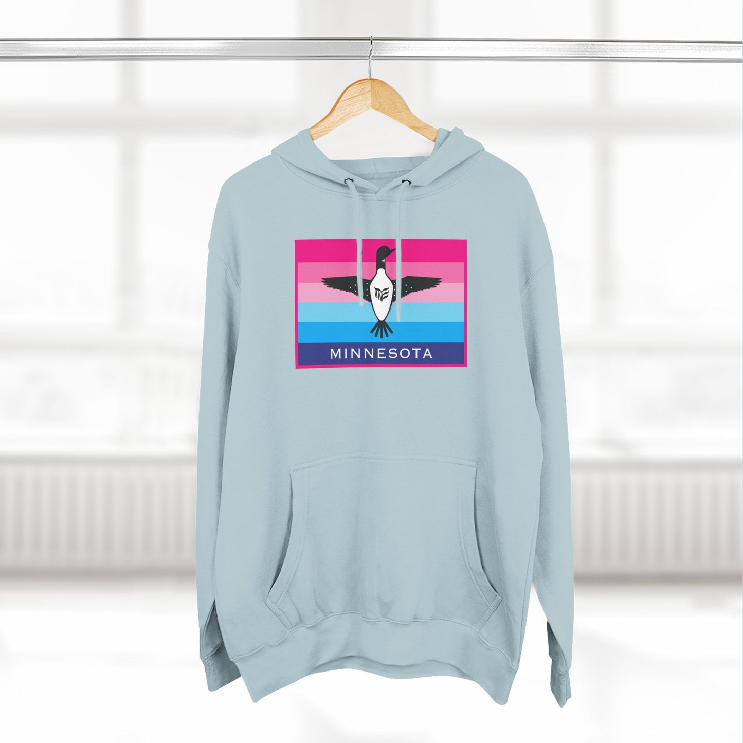 Minnesota Pride Hoodie — Three-Panel Retro Flag Design