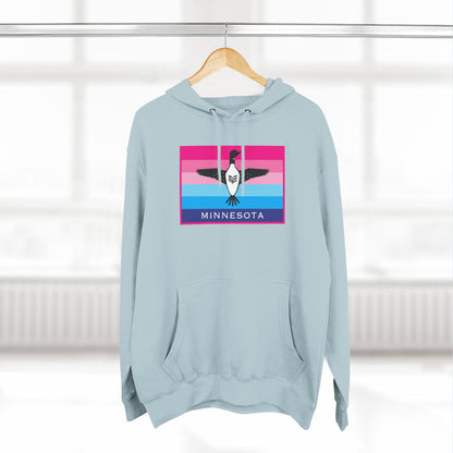 Minnesota Pride Hoodie — Three-Panel Retro Flag Design
