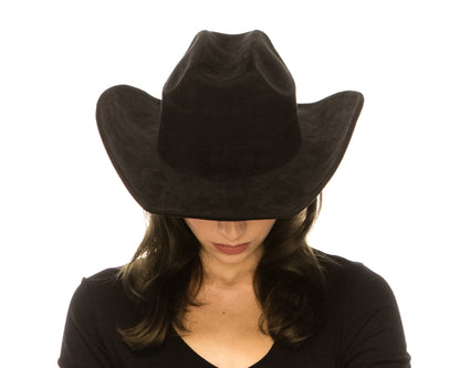 Vegan Suede Cowboy Hat