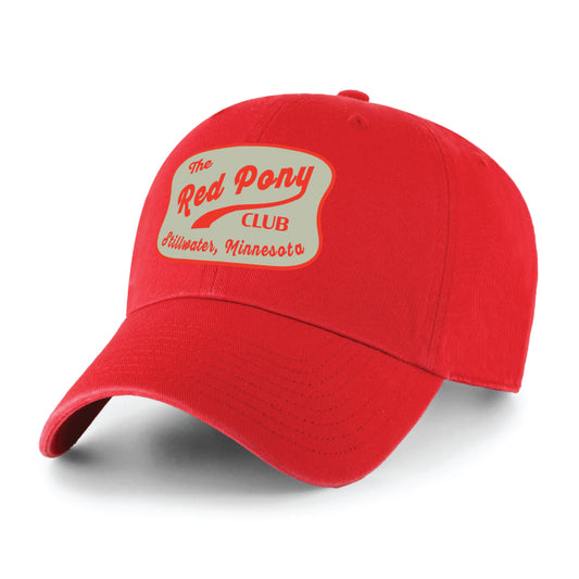 Stillwater, Minnesota Red Pony Club Retro Patch Red 47 Brand Dad Hat