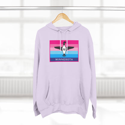 Minnesota Pride Hoodie — Three-Panel Retro Flag Design
