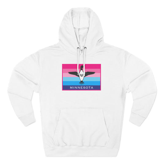 Minnesota Pride Hoodie — Three-Panel Retro Flag Design