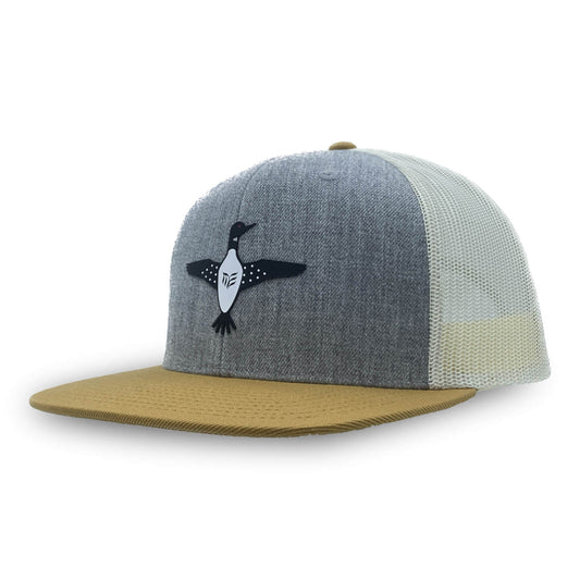 Richardson 511-Flat Bill Hat with a Minnesota Loon Patch