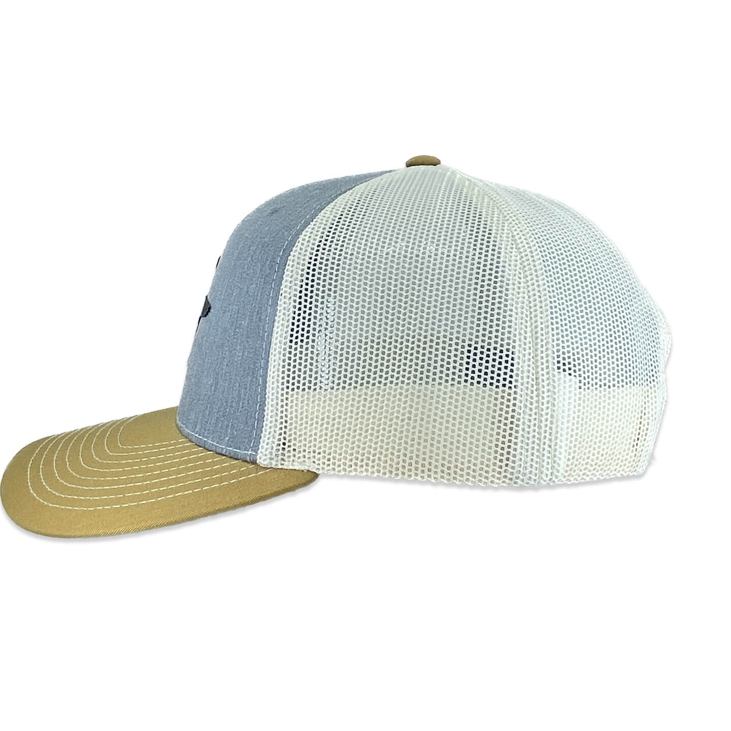 6 panel snapback trucker hat with soft silicone Loon patch