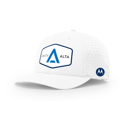 3-4 weeks production 12pc Avigilon USA Blue outline Performance Hat-12 pcs