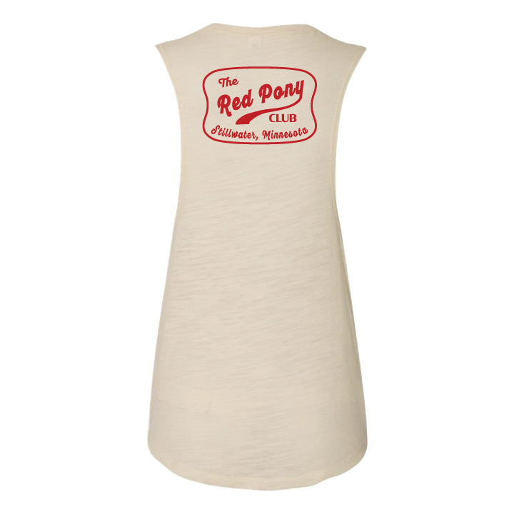 Stillwater Red Ponyt Club Natural BC 8803 Tank Top