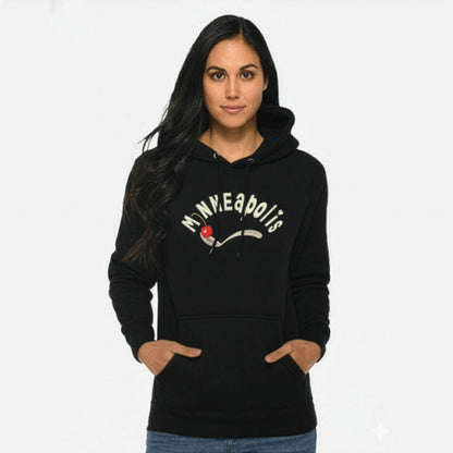 Minneapolis Cherry Black Hoodie
