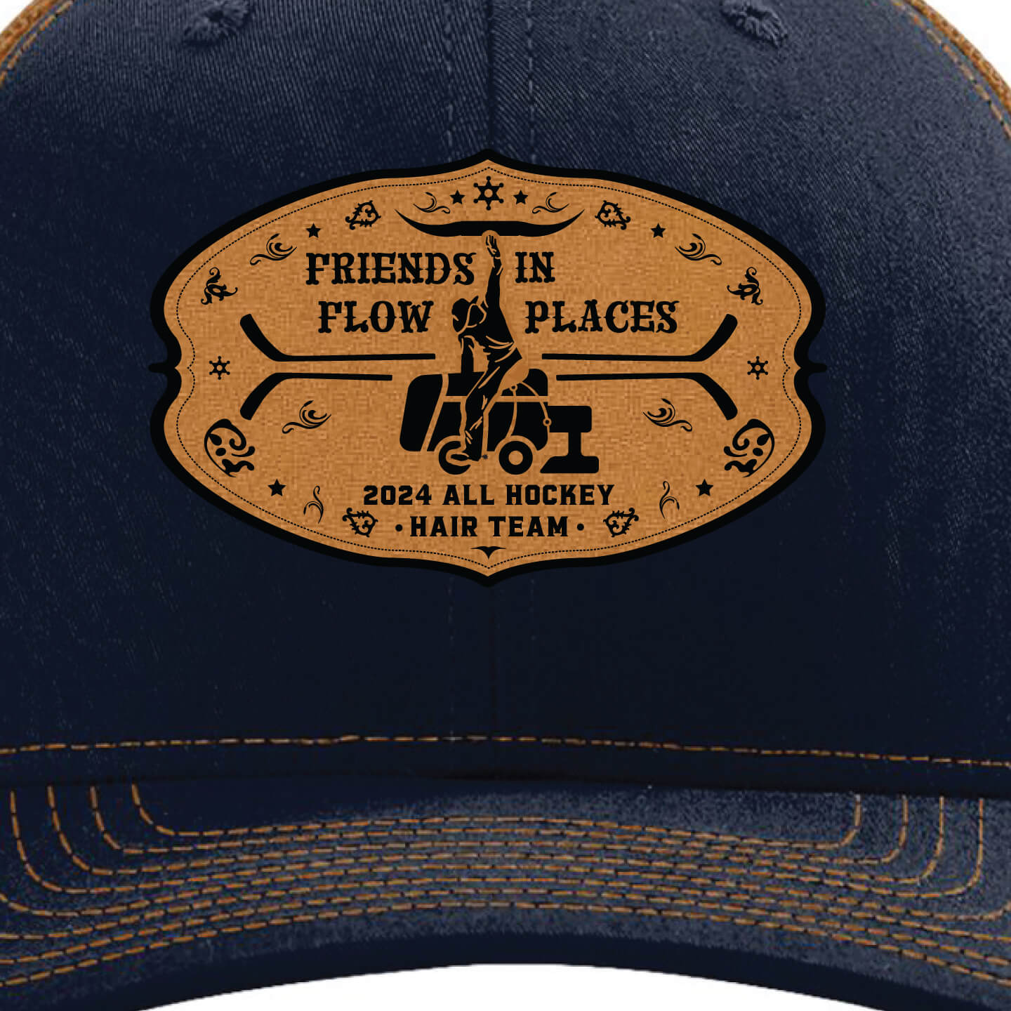 Richarson 112 Snapback Trucker Hat with Friends in Flow Places patch