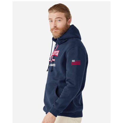 USA Olympic Hockey Inspired Navy Hoodie One Hellebuyck of a Save!