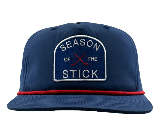 USA Hockey Season patch on Rope Grandpa hat