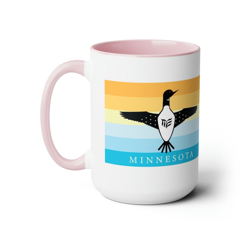 MEA Loon coffee mug Pink