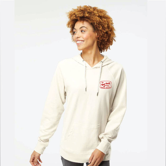 Stillwater, Minnesota Red Pony Club Graphic Hoodie on Bone French Terry hoodie