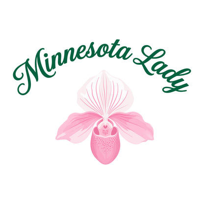 Minnesota Lady Slipper White and Pink Foam Trucker Hat
