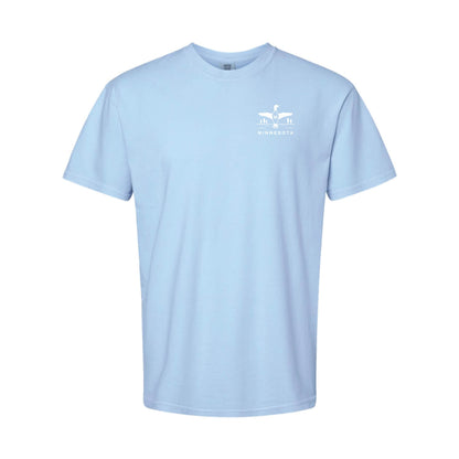 Minnesota Loon White Vintaged Hydrangea T-Shirt Unisex Cotton Colors 1717