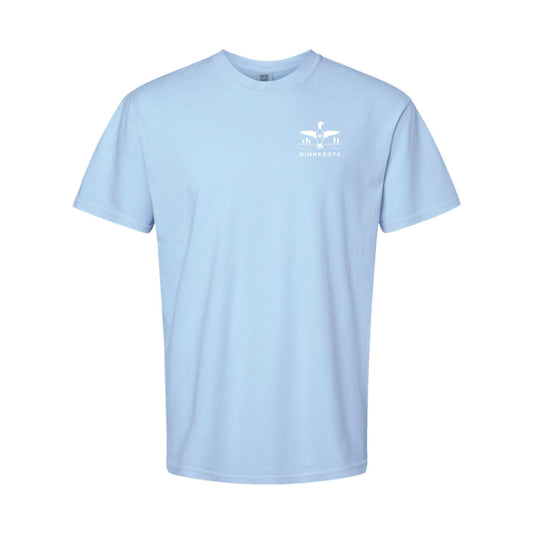 Minnesota Loon White Vintaged Hydrangea T-Shirt Unisex Cotton Colors 1717