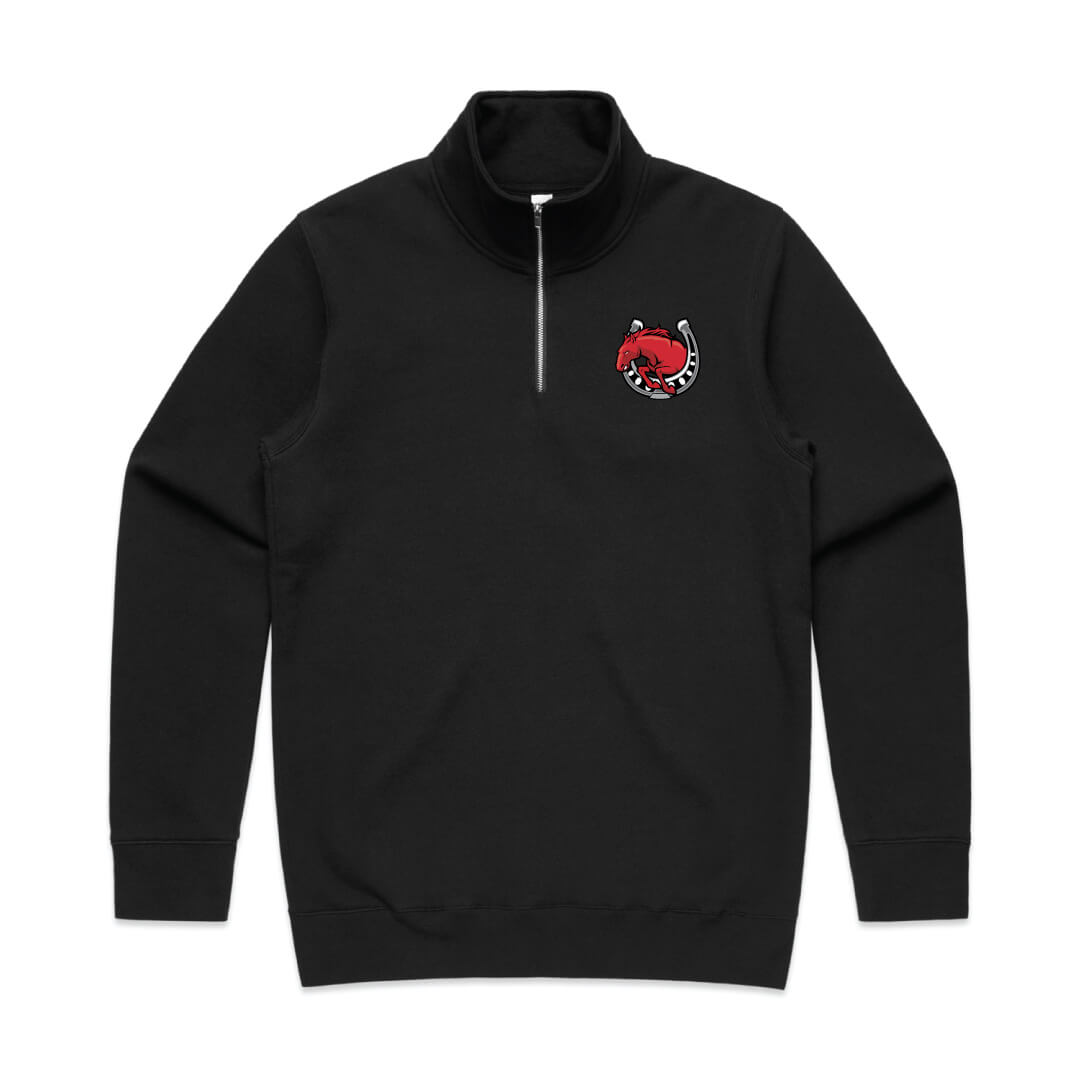 Men's Quarter Zip with Tackle Twill and Embroidery