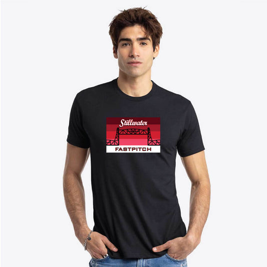 Stillwater Fastpitch Flag Next Level Unisex T Shirt