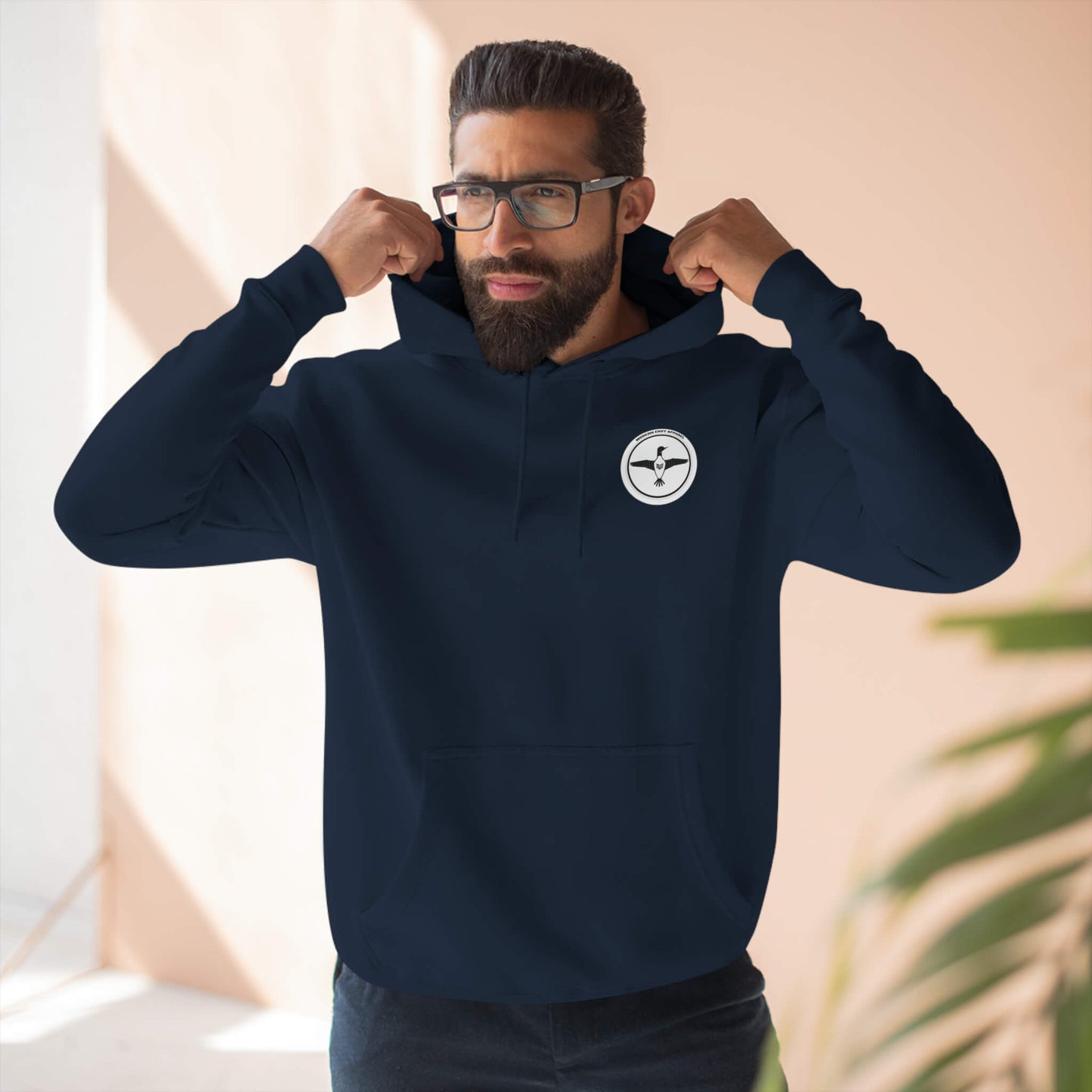  Modern Envy Loon Navy hoodie male lifestyle image