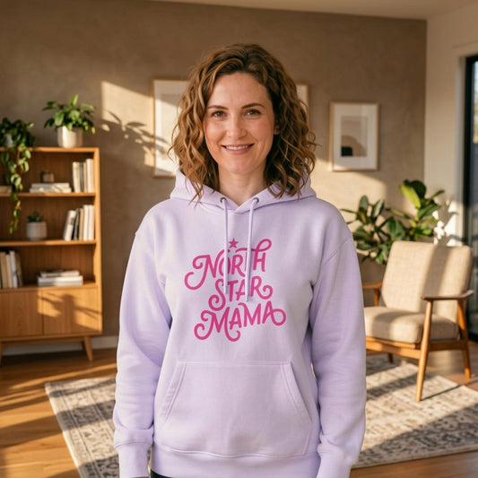 Mothers Day-North Star Mama Hoodie — Cozy Mom Graphic Pullover