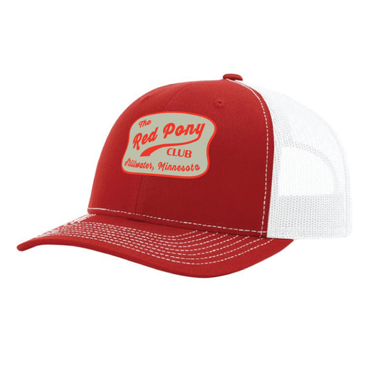 Stillwater Red Pony Club Retro Patch Richardson 112 Red with White