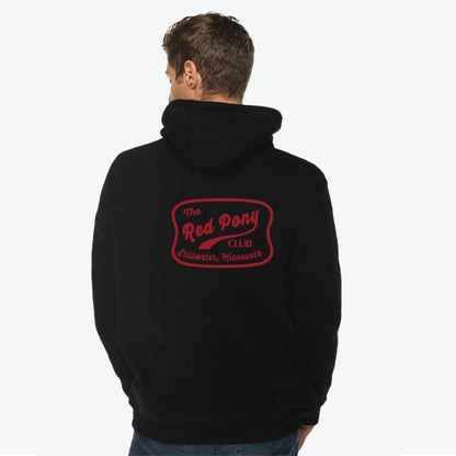 Red Pony Club Graphic Hoodie in Black