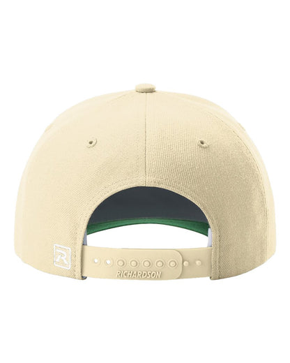 Beige cap with a visible brand logo on a white background