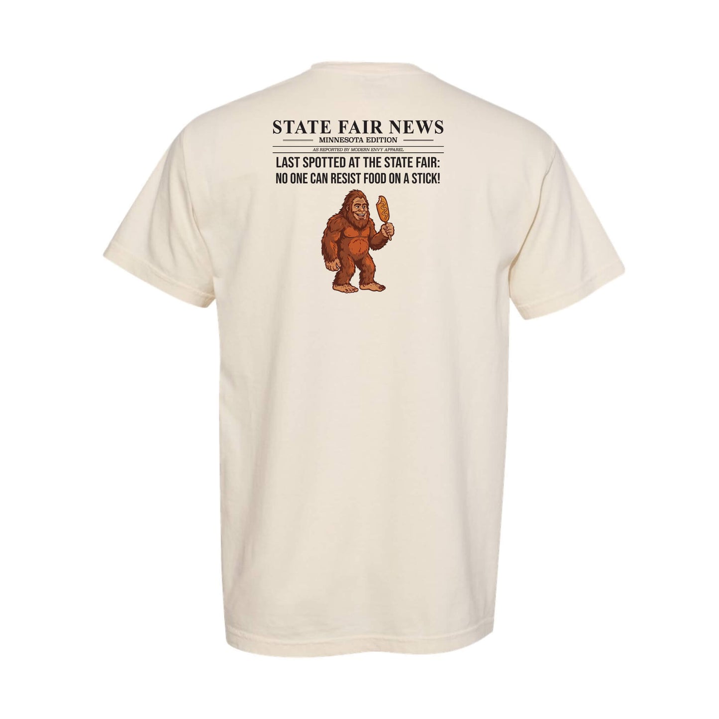 State Fair News Day 3 - Bigfoot with Corndog T-Shirt