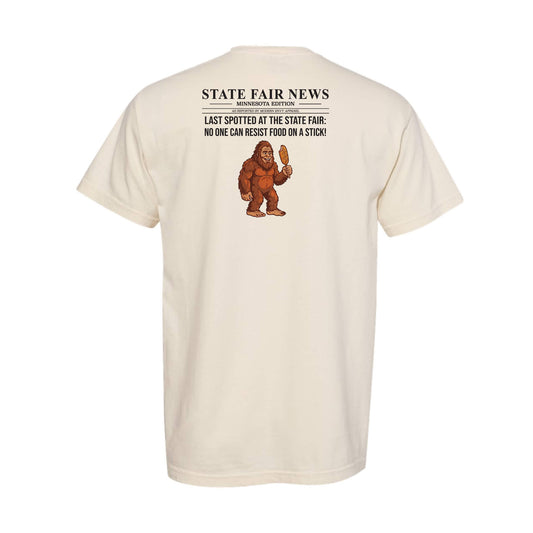 State Fair News Day 3 - Bigfoot with Corndog T-Shirt