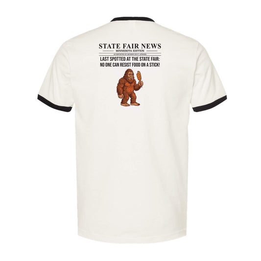 State Fair News Day 3 -Bigfoot with Corndog Ringer Tee