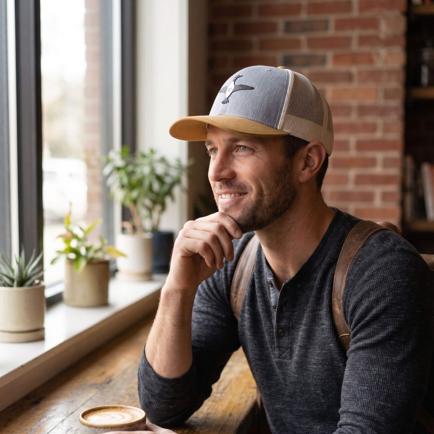Minnesota Loon Silicone Patch on Richardson 112 Gray Hat