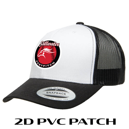 White and Black Trucker with Stillwater PVC Patch